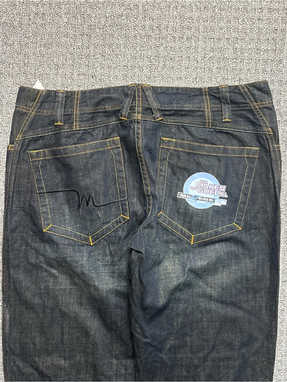 Y2K 2000s skater style Embroidered Baggy Jeans | $55